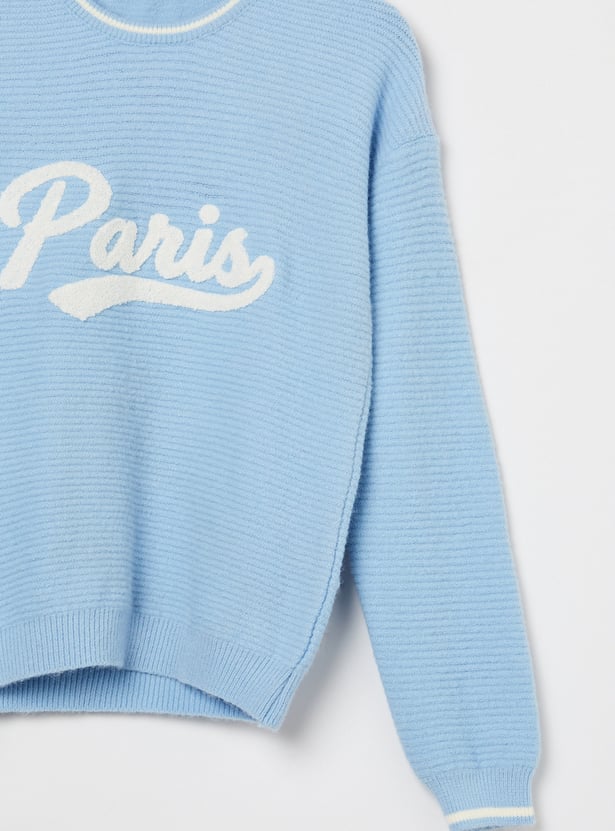 FAME FOREVER Girls Solid Sweater