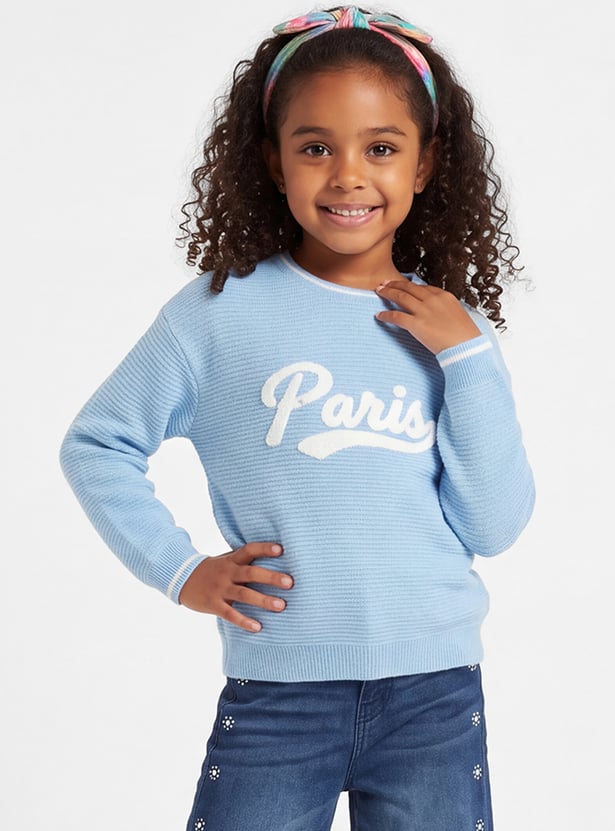 FAME FOREVER Girls Solid Sweater
