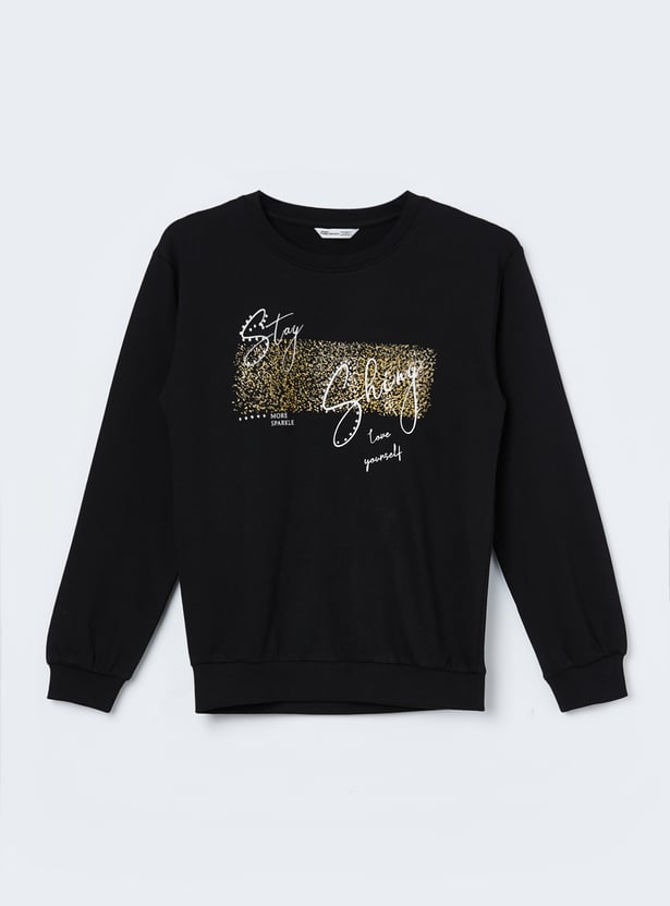 FAME FOREVER Girls Graphic Print Sweatshirt
