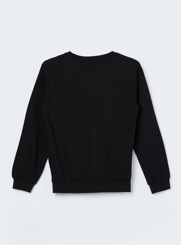 FAME FOREVER Girls Graphic Print Sweatshirt