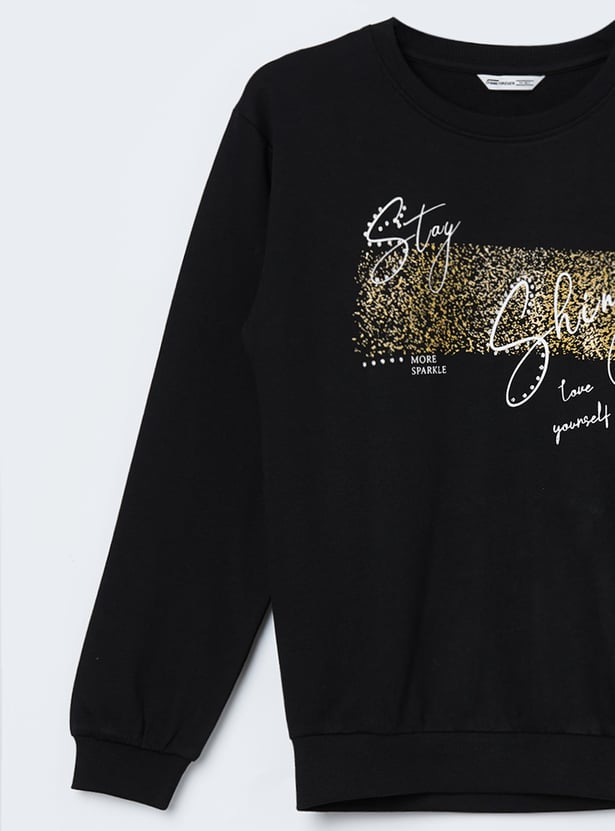 FAME FOREVER Girls Graphic Print Sweatshirt