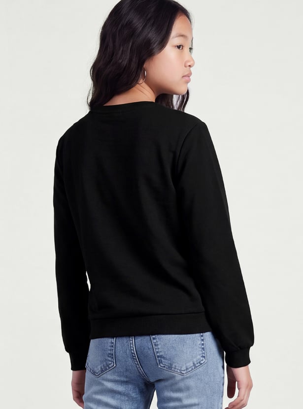 FAME FOREVER Girls Graphic Print Sweatshirt