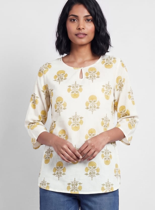 MELANGE Floral Print Kurti