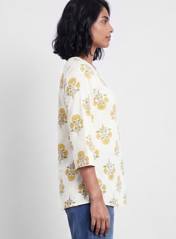 MELANGE Floral Print Kurti