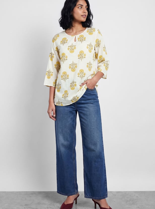 MELANGE Floral Print Kurti