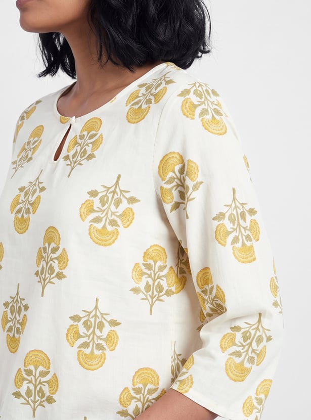 MELANGE Floral Print Kurti