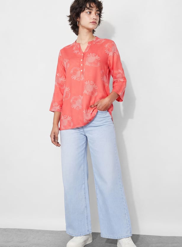 MELANGE Ethnic Motif Straight Kurti