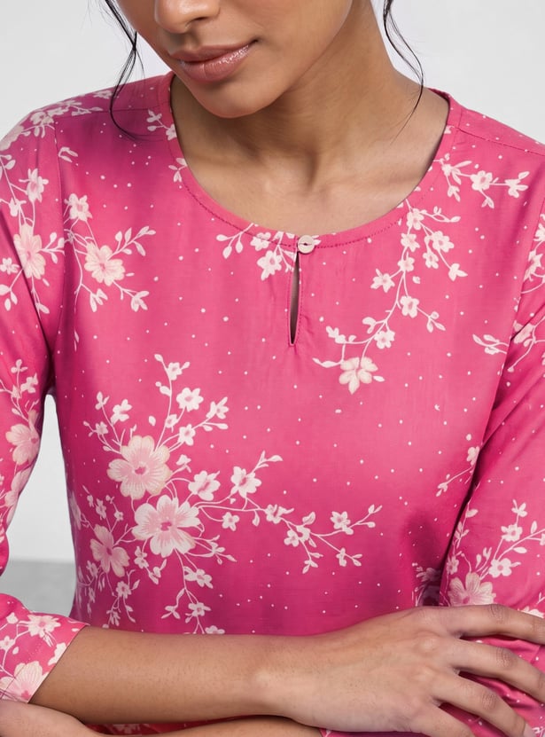 MELANGE Floral Print Kurti