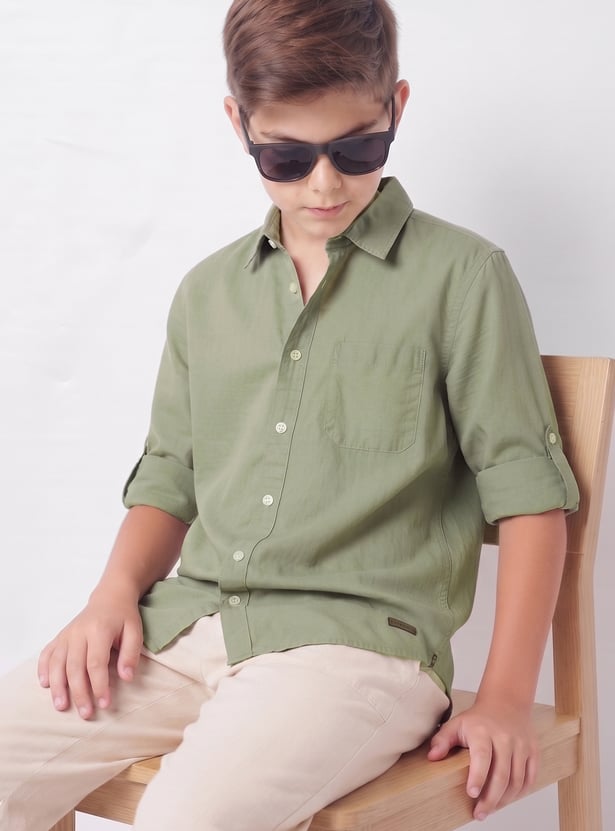 FAME FOREVER Boys Solid Shirt