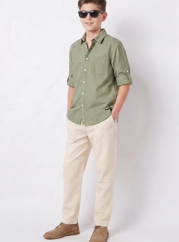 FAME FOREVER Boys Solid Shirt