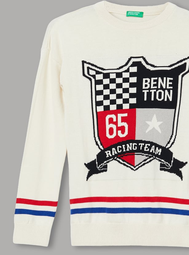 UNITED COLORS OF BENETTON Boys Printed Sweater