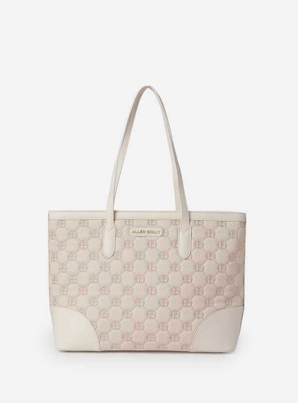 ALLEN SOLLY Embroidered Laptop Bag