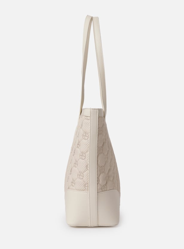 ALLEN SOLLY Embroidered Laptop Bag