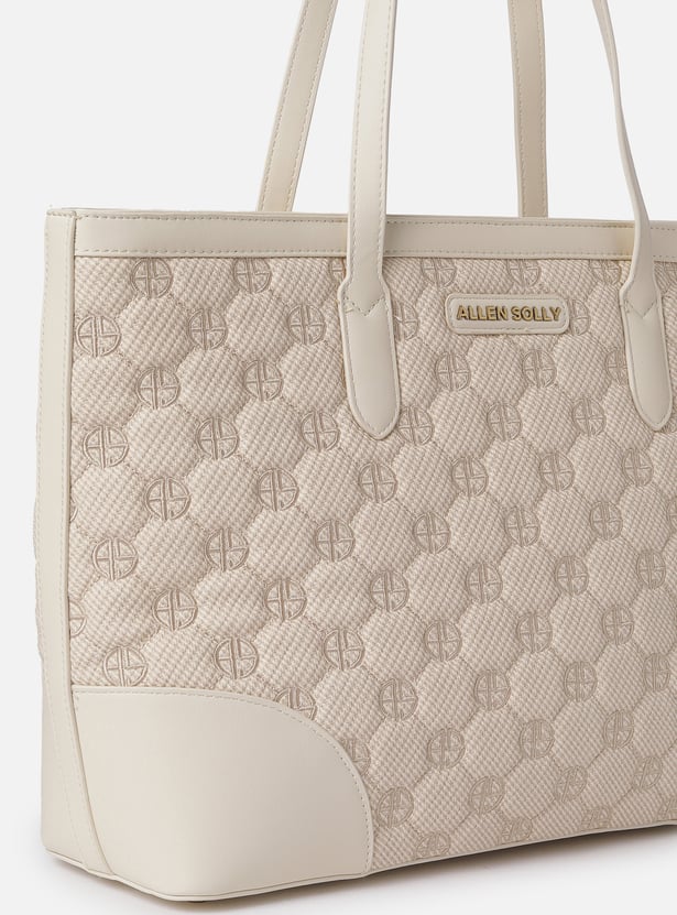 ALLEN SOLLY Embroidered Laptop Bag