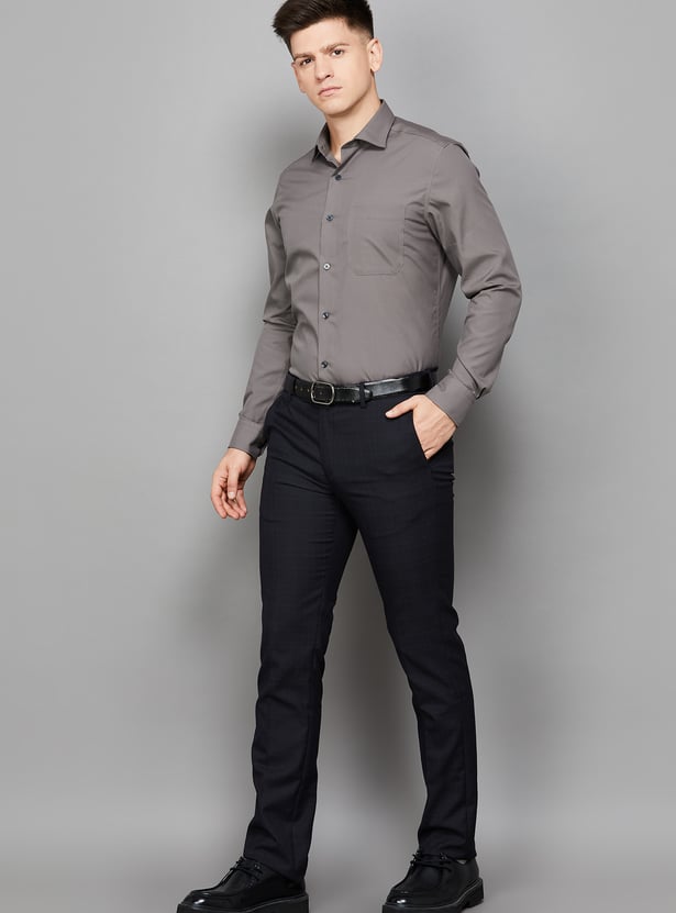 LOUIS PHILIPPE Solid Classic Fit Formal Shirt