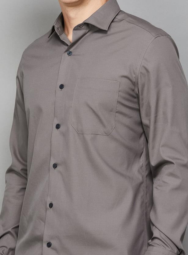LOUIS PHILIPPE Solid Classic Fit Formal Shirt