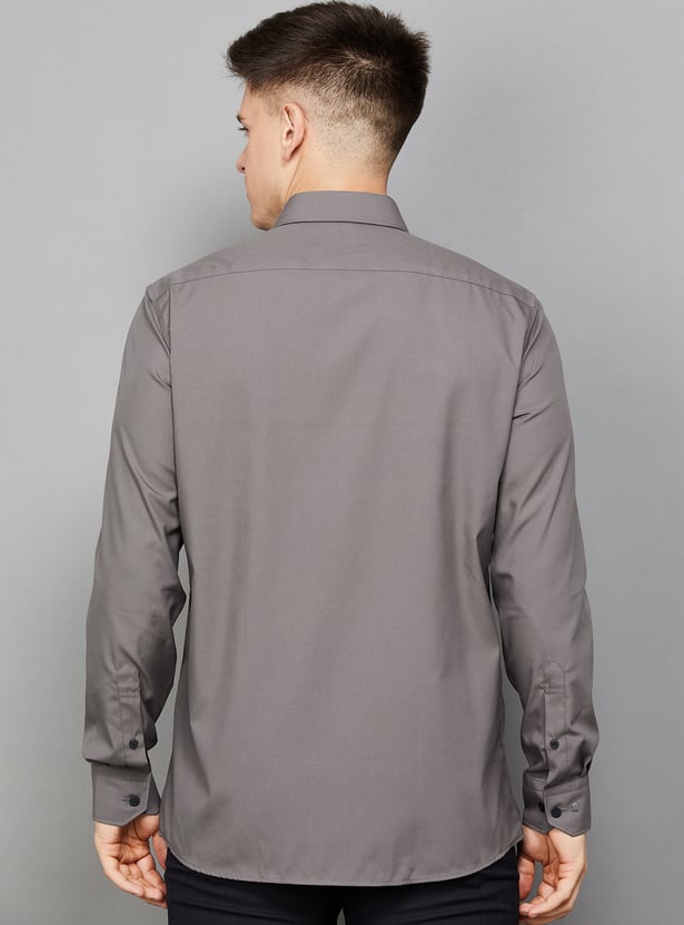 LOUIS PHILIPPE Solid Classic Fit Formal Shirt