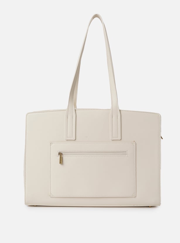 ALLEN SOLLY Embroidered Laptop Bag