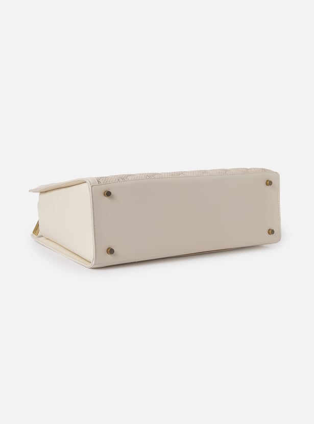 ALLEN SOLLY Embroidered Laptop Bag