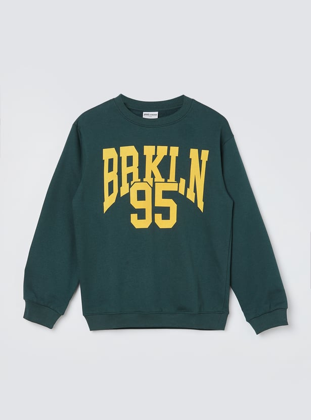FAME FOREVER Boys Typographic Print Sweatshirt
