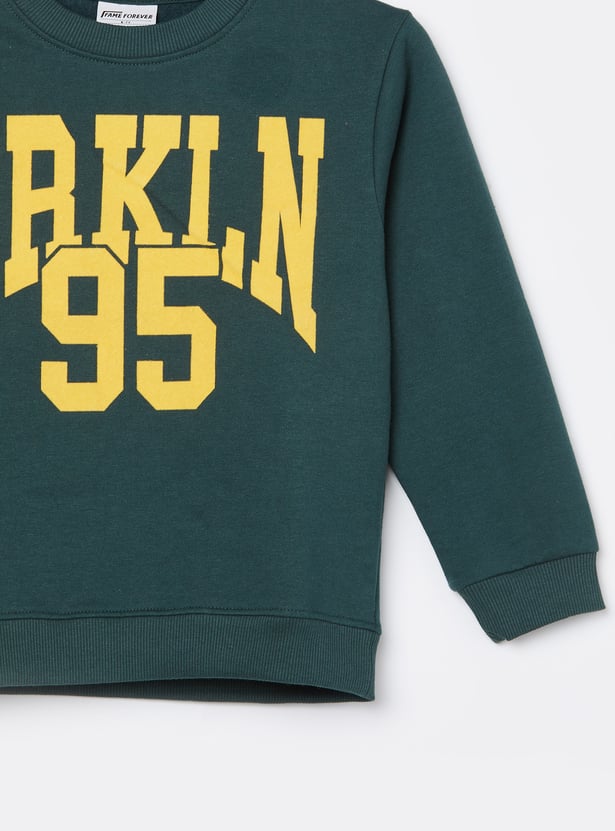FAME FOREVER Boys Typographic Print Sweatshirt
