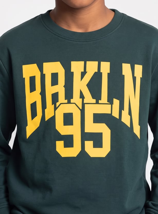 FAME FOREVER Boys Typographic Print Sweatshirt