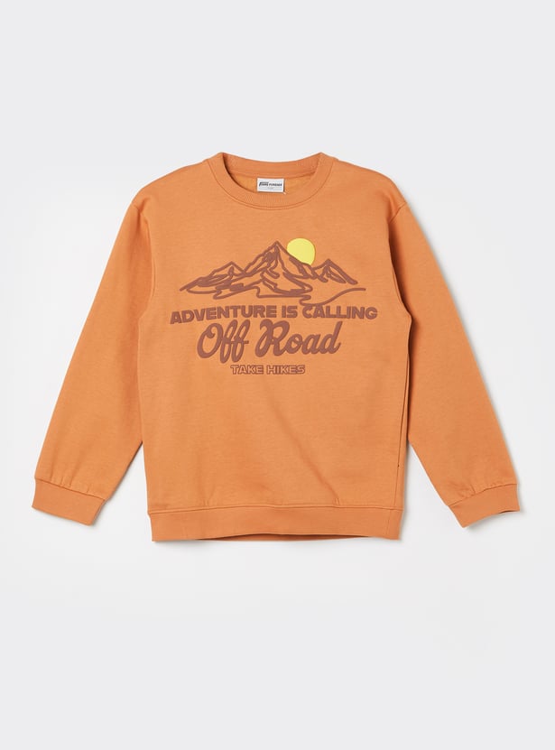 FAME FOREVER Boys Graphic Print Sweatshirt