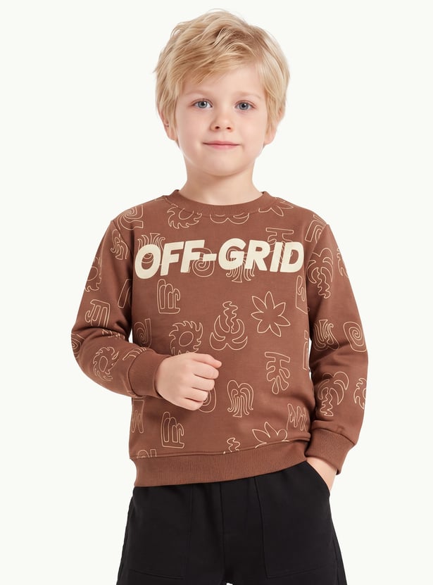 FAME FOREVER Boys Printed Sweatshirt