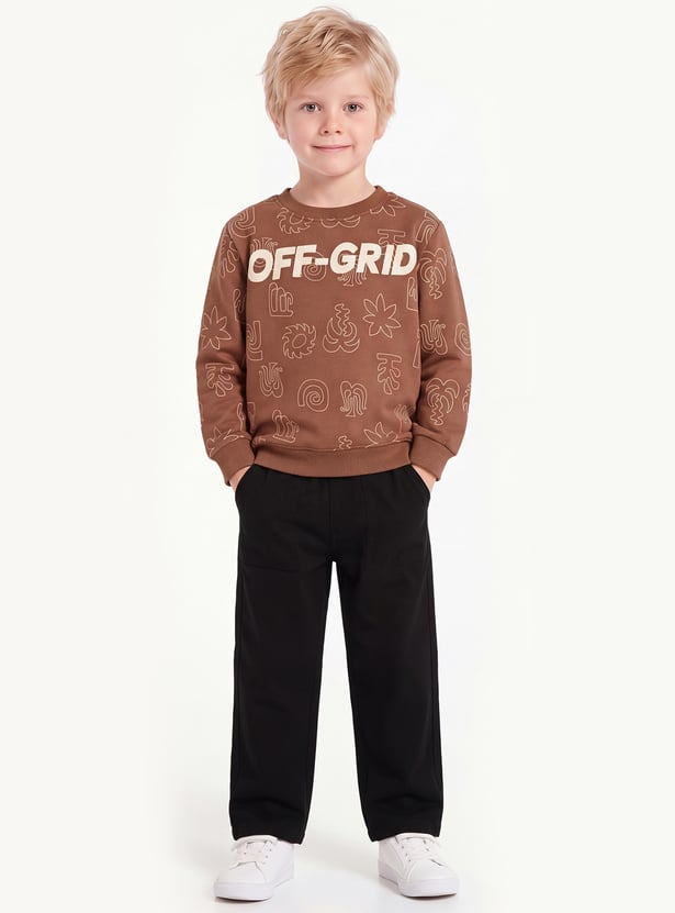 FAME FOREVER Boys Printed Sweatshirt