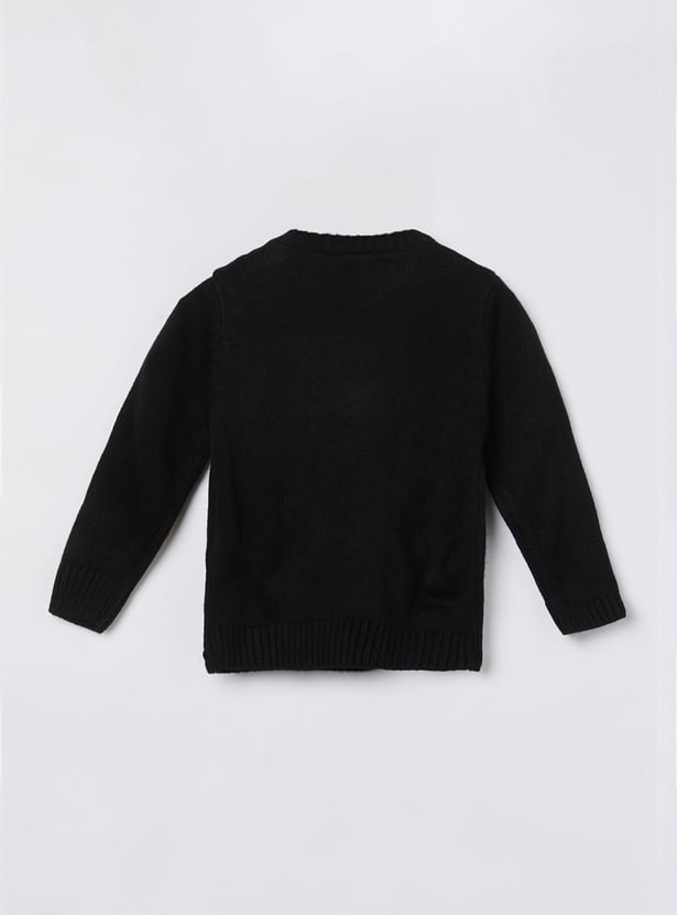 FAME FOREVER Boys Embroidered Sweater