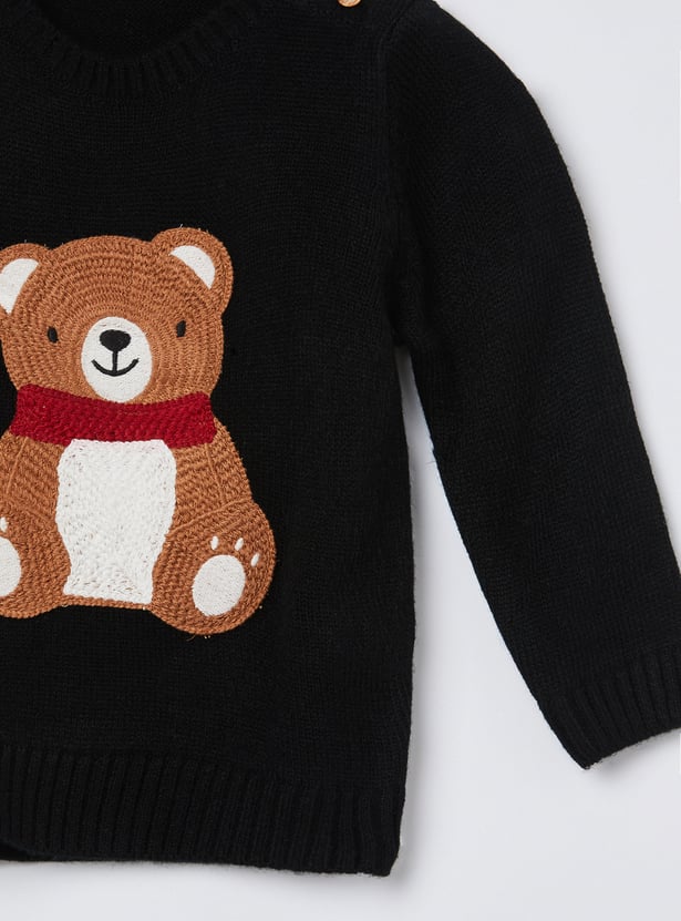FAME FOREVER Boys Embroidered Sweater