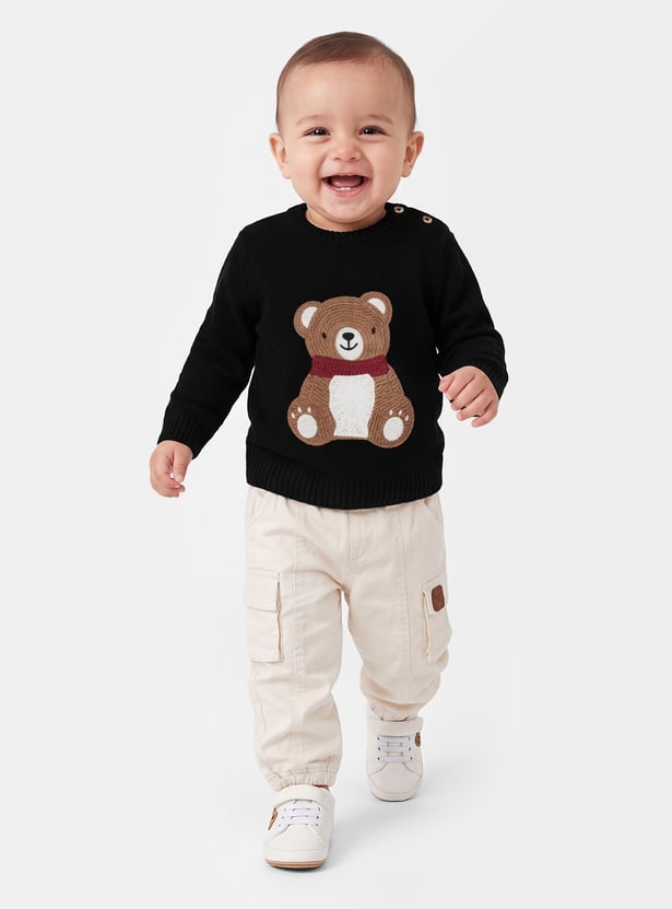 FAME FOREVER Boys Embroidered Sweater
