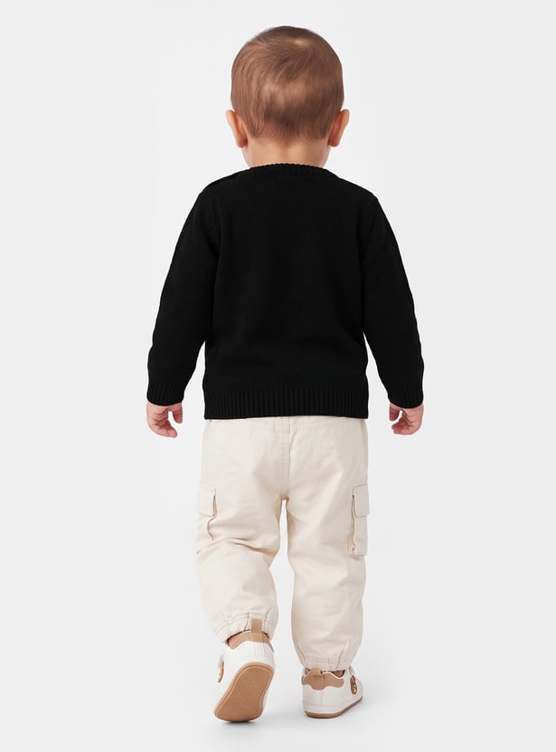 FAME FOREVER Boys Embroidered Sweater