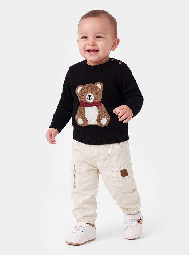 FAME FOREVER Boys Embroidered Sweater