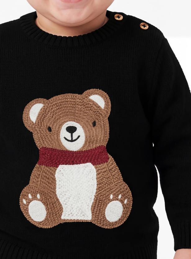 FAME FOREVER Boys Embroidered Sweater