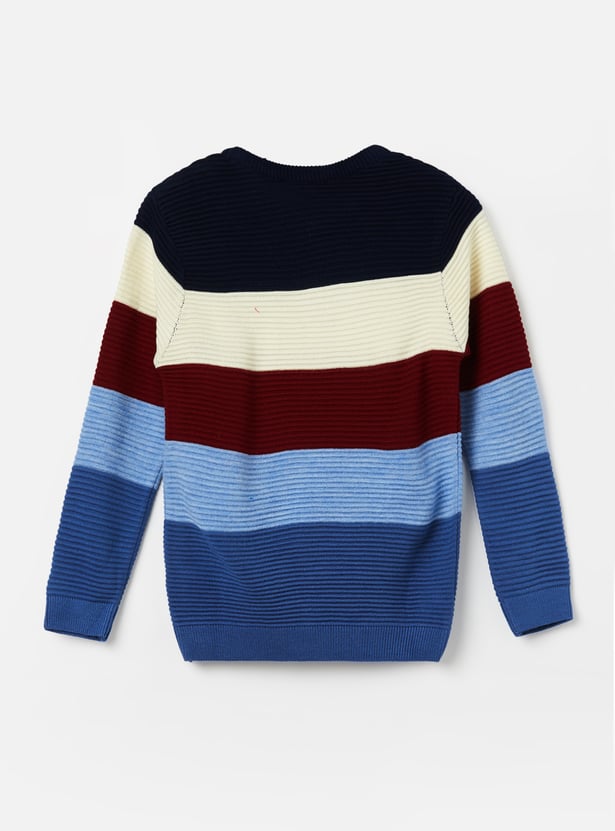 FAME FOREVER Boys Striped Sweater