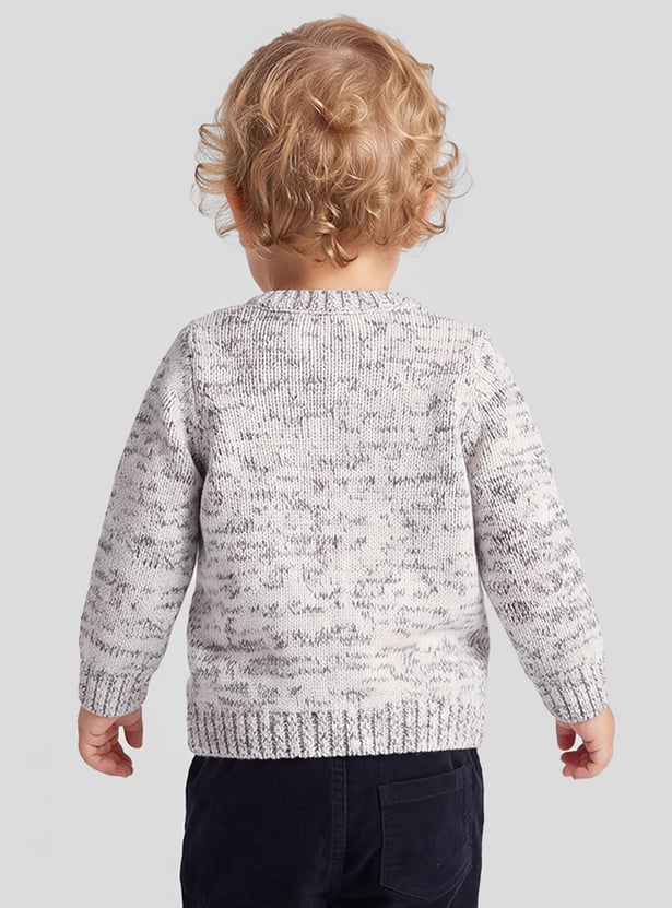 FAME FOREVER Boys Appliqued Sweater
