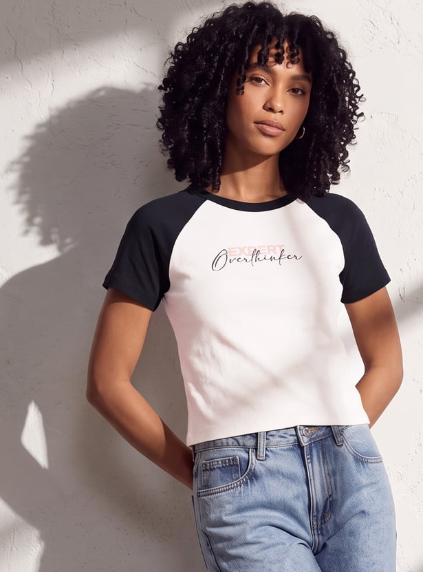GINGER Typographic Print T-shirt