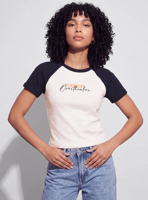 GINGER Typographic Print T-shirt
