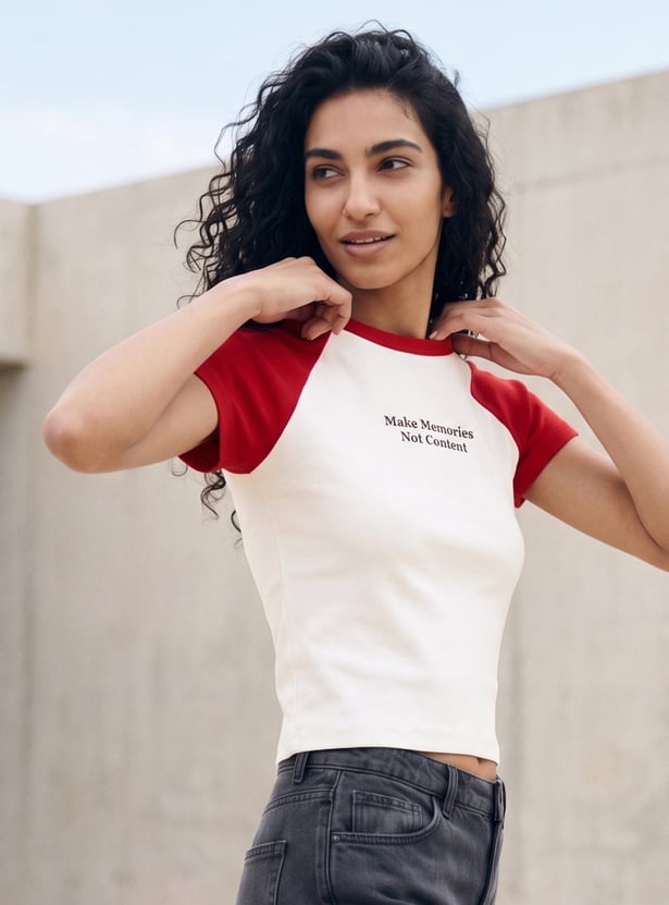 GINGER Typographic Print T-shirt