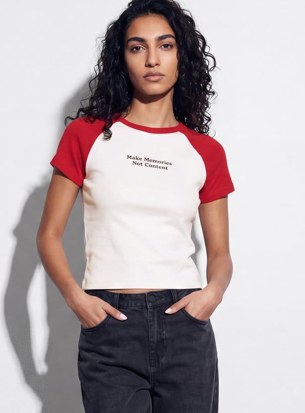 GINGER Typographic Print T-shirt