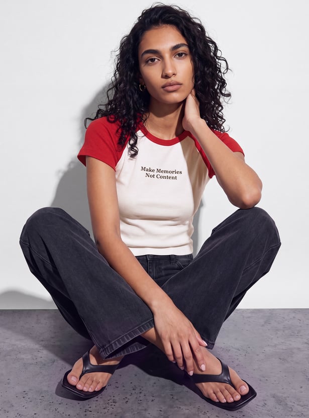 GINGER Typographic Print T-shirt