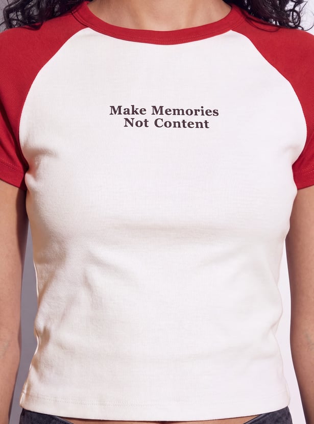 GINGER Typographic Print T-shirt