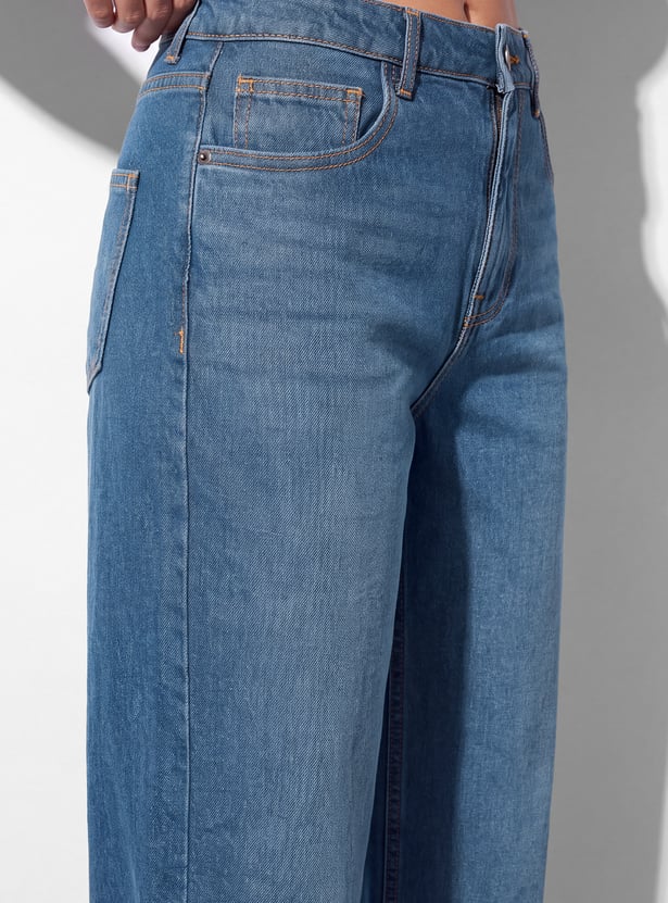 GINGER Solid High Rise Jeans