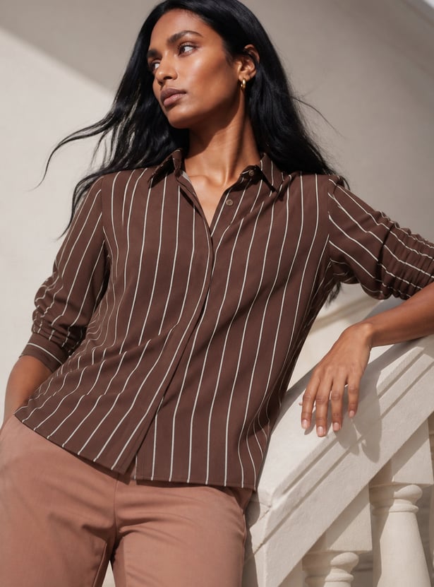 CODE CLASSIC Striped Regular Fit Shirt