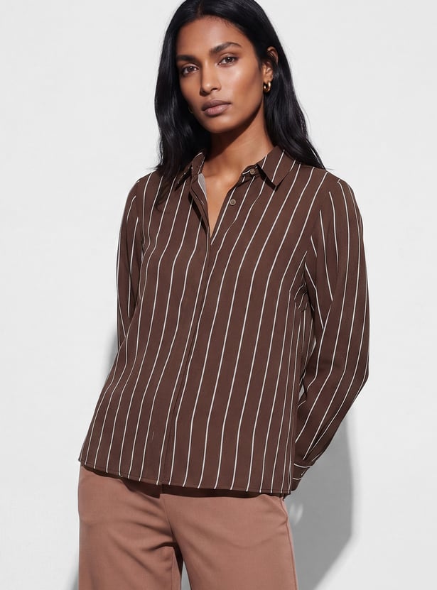 CODE CLASSIC Striped Regular Fit Shirt