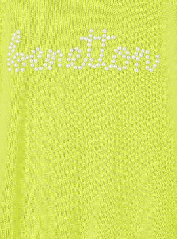 UNITED COLORS OF BENETTON Girls Embellished Sweater