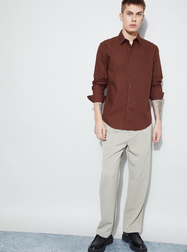 FORCA Solid Smart Fit Shirt