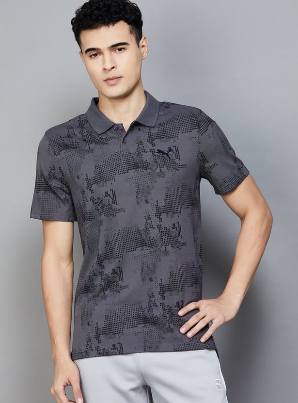 PUMA Abstract Printed Polo T-shirt