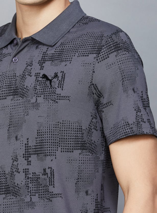 PUMA Abstract Printed Polo T-shirt